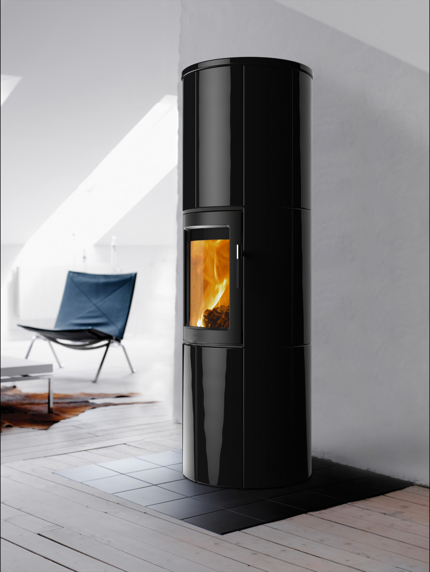 Kamin Lotus Maestro v dnevnem prostoru